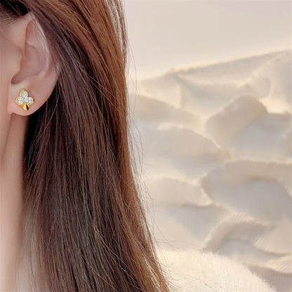 Pendientes de flor en plata 925 con circonitas – foto 4