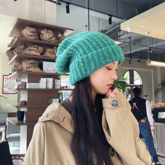 Gorro de canalé grueso jaspeado