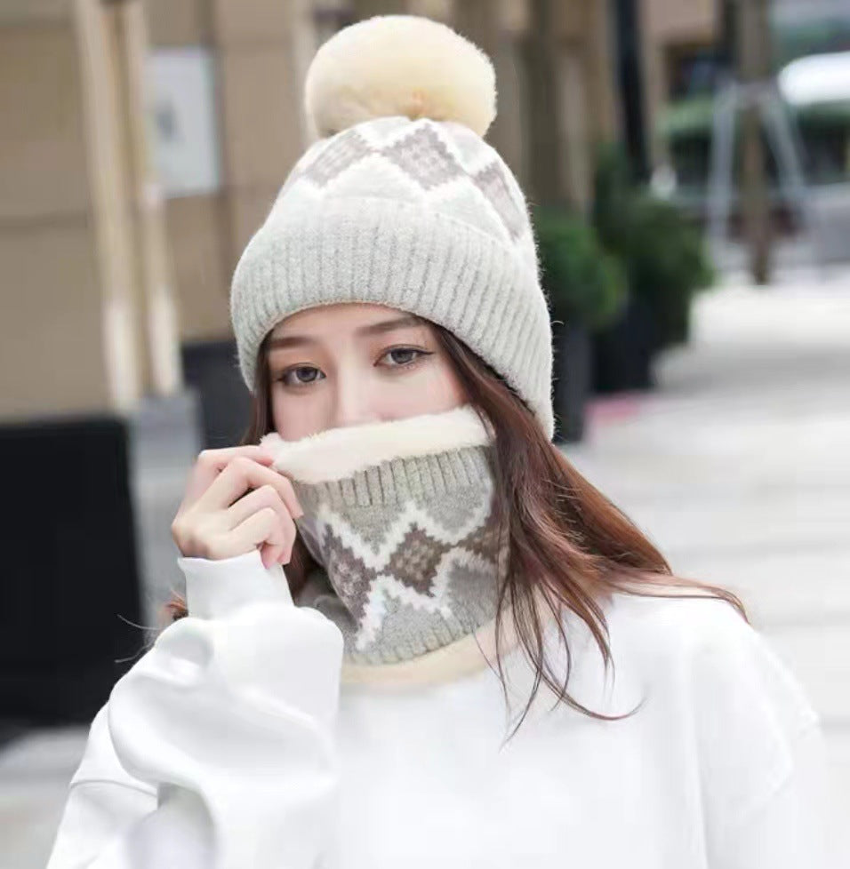 Conjunto de gorro de rombos y braga – foto 6