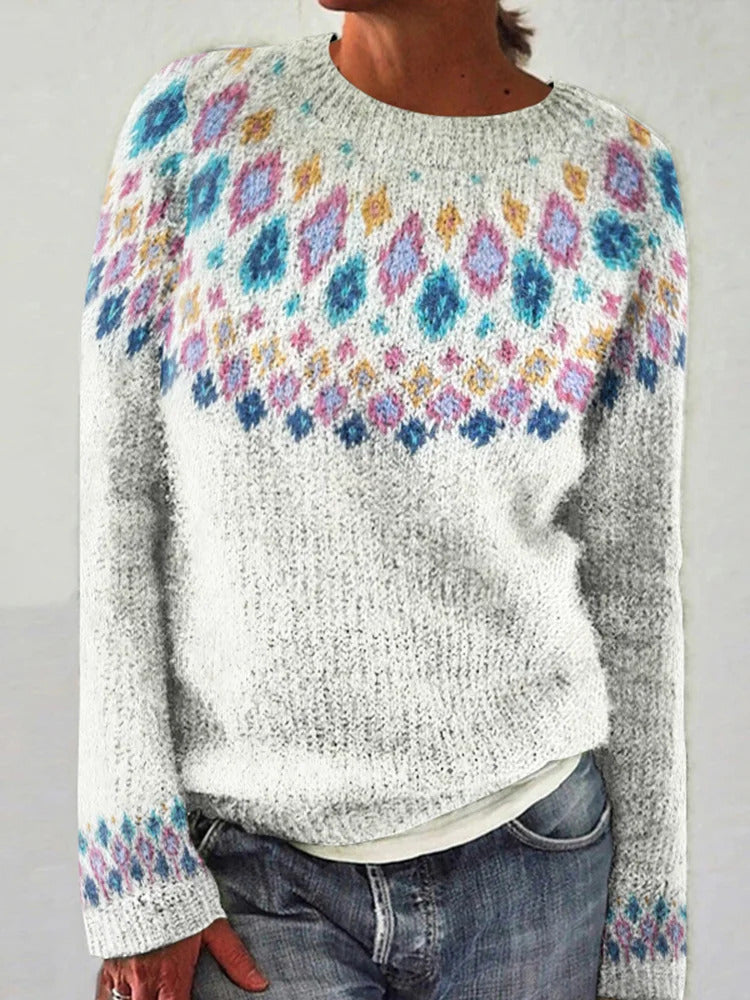 Jersey jacquard nórdico de cuello redondo – foto 11