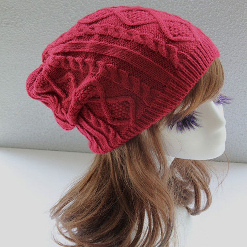 Gorro holgado de punto en relieve