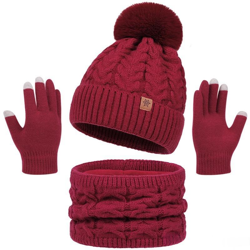 Conjunto de gorro, braga y guantes de punto – foto 4