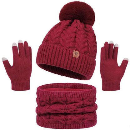Conjunto de gorro, braga y guantes de punto – foto 4