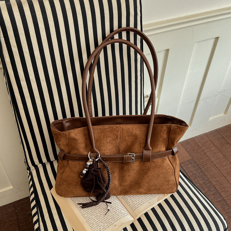 Bolso de hombro efecto ante – foto 11