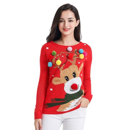 Jersey navideño de reno con luces – foto 4