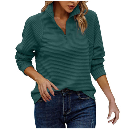 Sudadera de canalé con media cremallera – foto 13