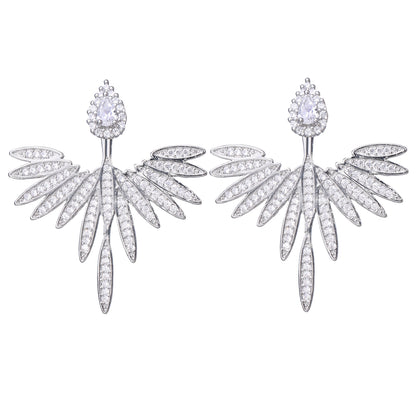 Pendientes de alas con circonitas – foto 7