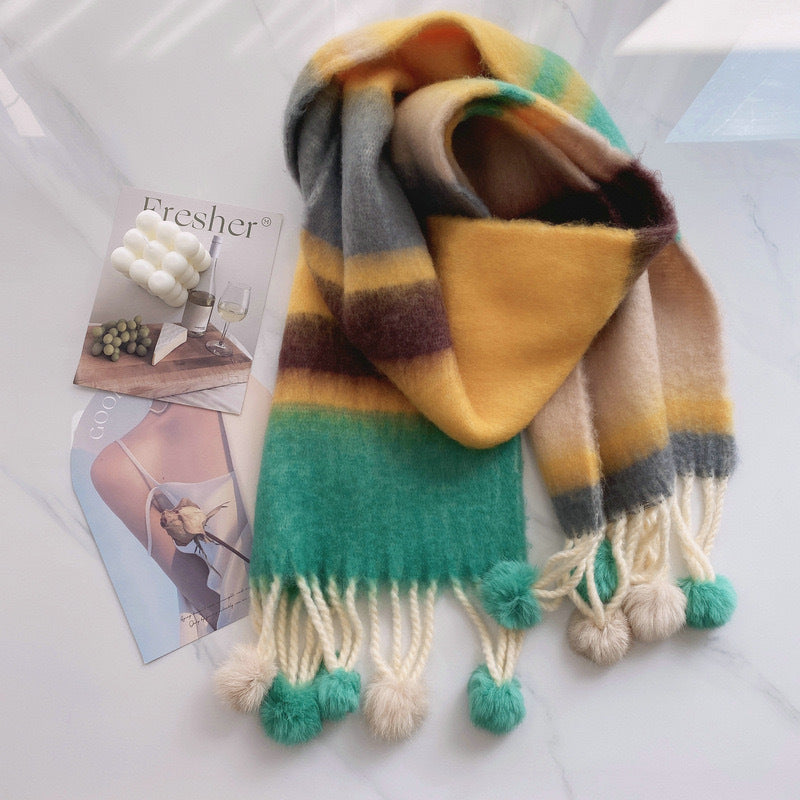 Bufanda multicolor efecto mohair – foto 9