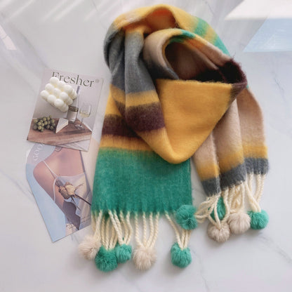 Bufanda multicolor efecto mohair – foto 9