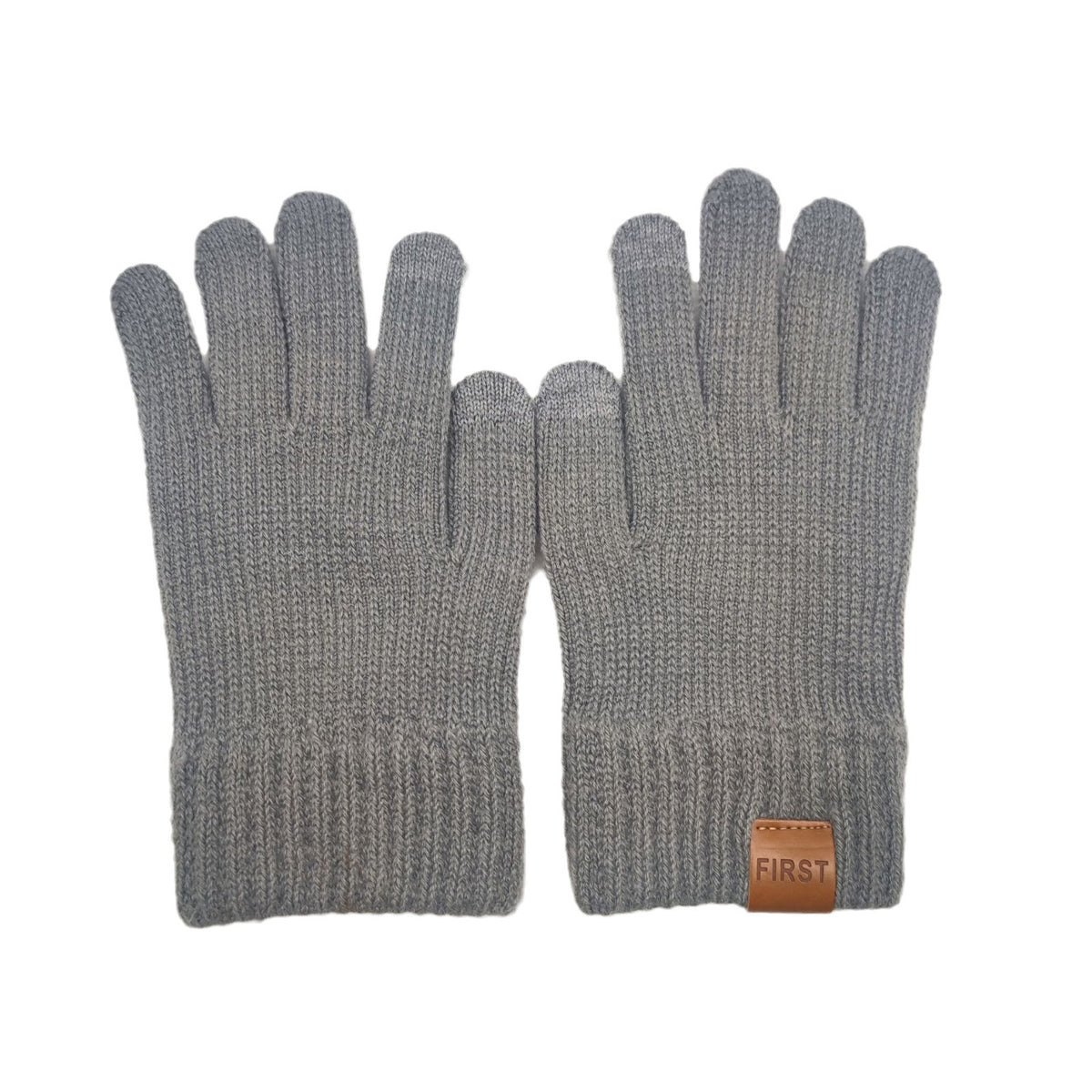 Conjunto de canalé con pompón, bufanda y guantes – foto 5