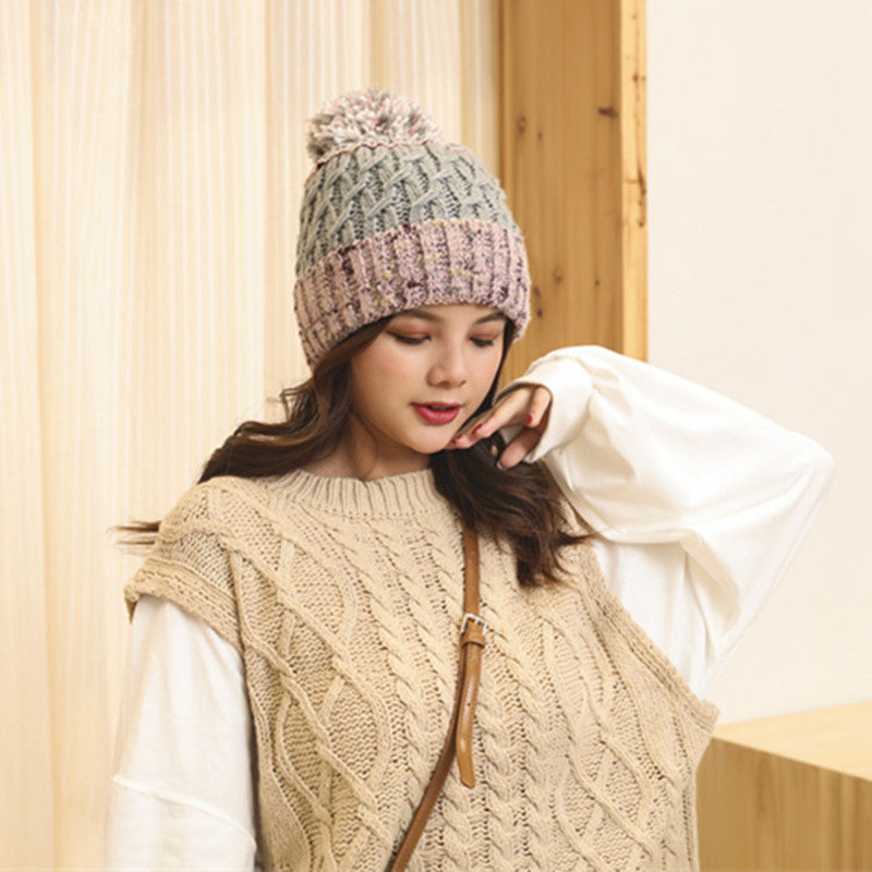 Gorro con pompón en bloques de color – foto 8