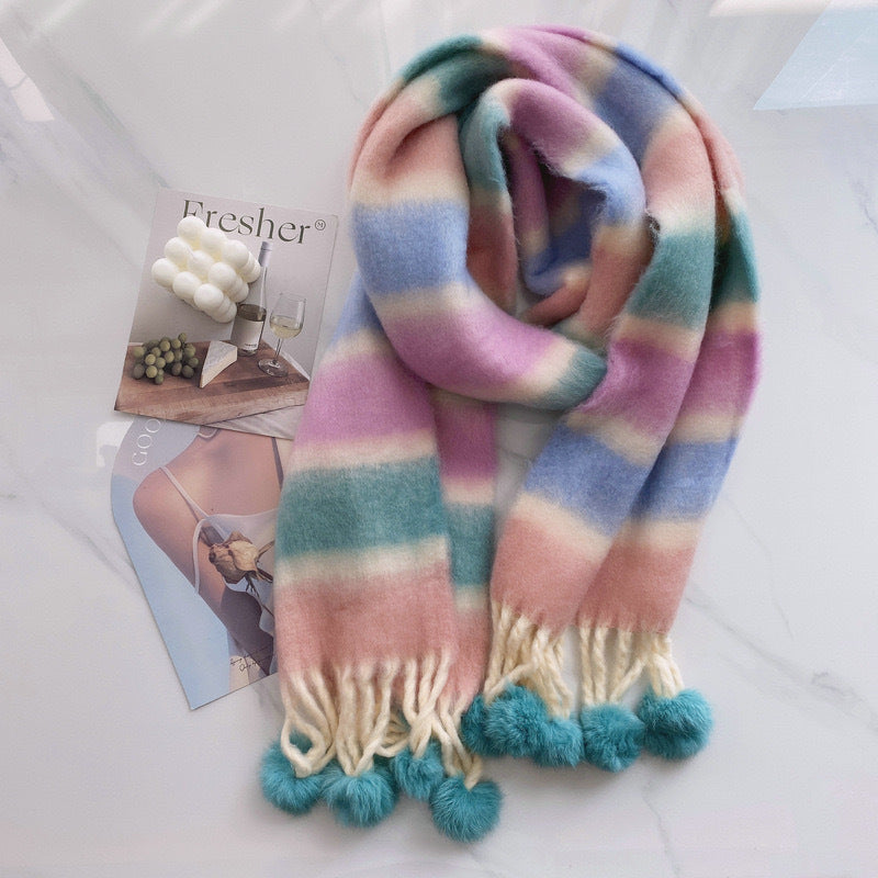 Bufanda multicolor efecto mohair – foto 10