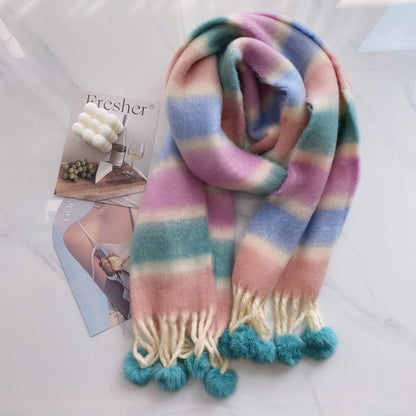 Bufanda multicolor efecto mohair – foto 10